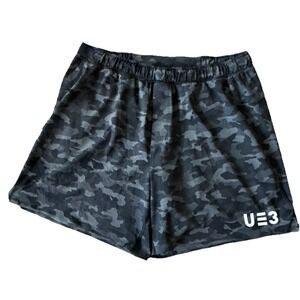 Lululemon Shorts Mens XL‎ Black Camo Surge 6"  Lined Gym Running Towel Loop